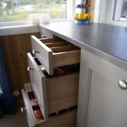 Oval antikk tinn knott - Bilde 3