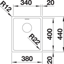 Kjøkkenvask Blanco Andano 340-IF - Bilde 2