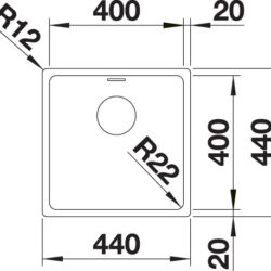 Kjøkkenvask Blanco Andano 400-U - Bilde 3