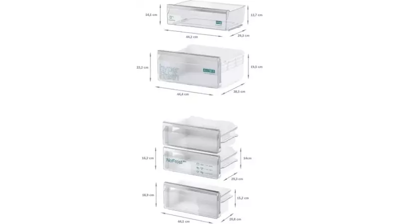 Siemens iQ 300 integrert kombiskap, flathengslet - KI86NVFF0 - Bilde 8